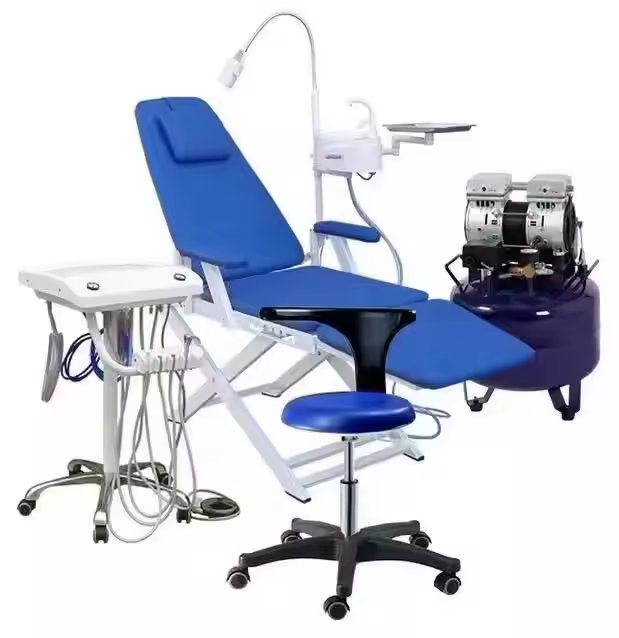475-Portable Lightweight Dental Chair Metal Construction Powered by Electricity Without Spitton in Stock.jpg